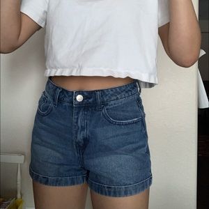 dark wash pacsun jean shorts
